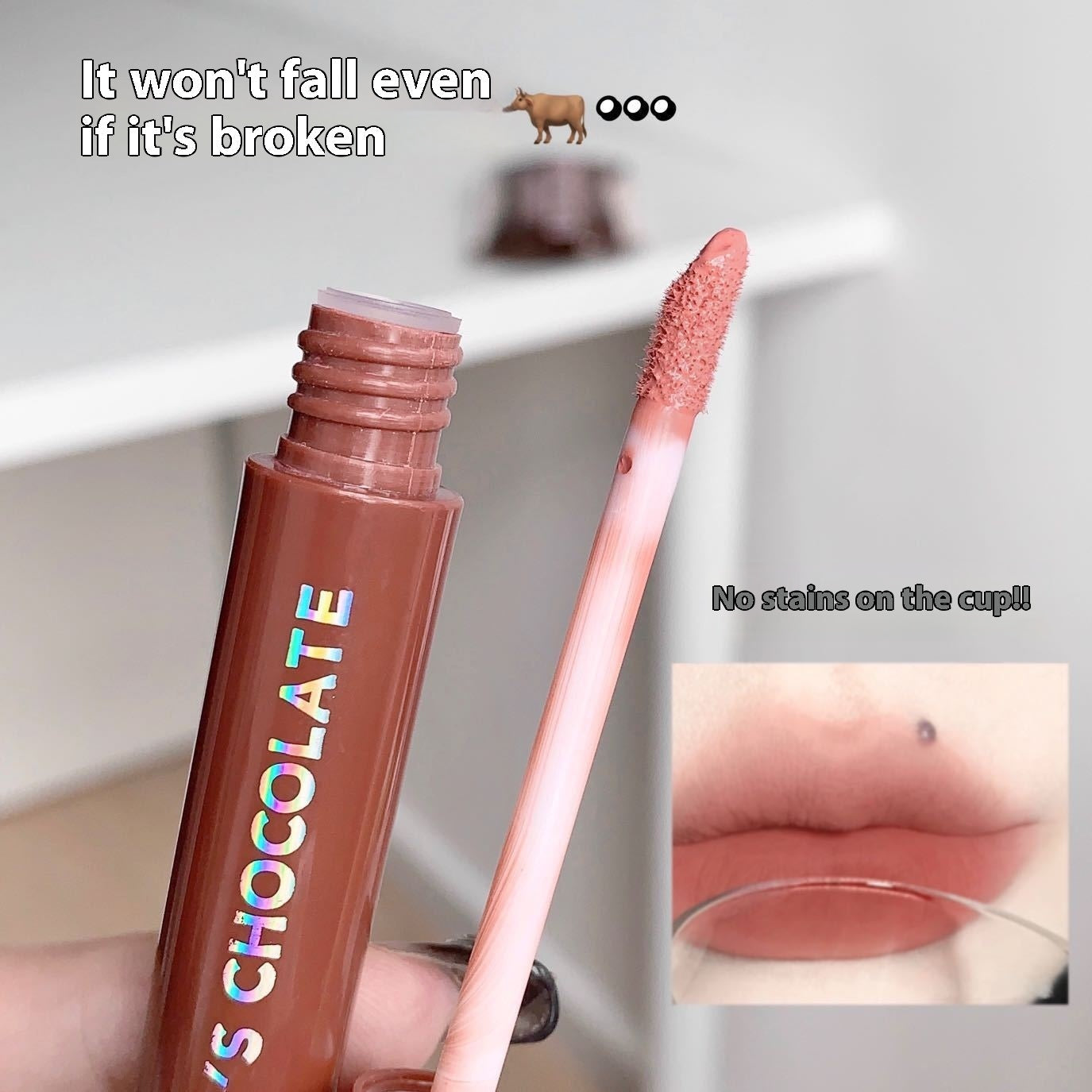 Five Pieces Of Chocolate Lip Glaze Set Matte Finish