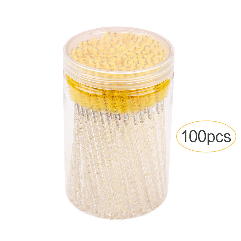 Disposable Cosmetic Mascara Brush with Barrel