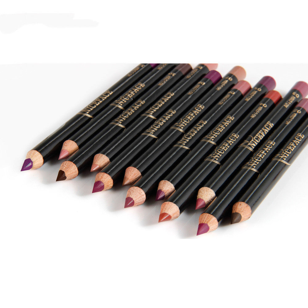 12 Colors Matte Lipliner Pencil