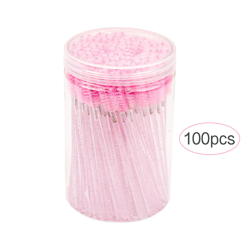 Disposable Cosmetic Mascara Brush with Barrel