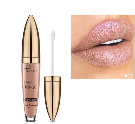 Pudaier matte pearlescent non-stick cup diamond lip gloss