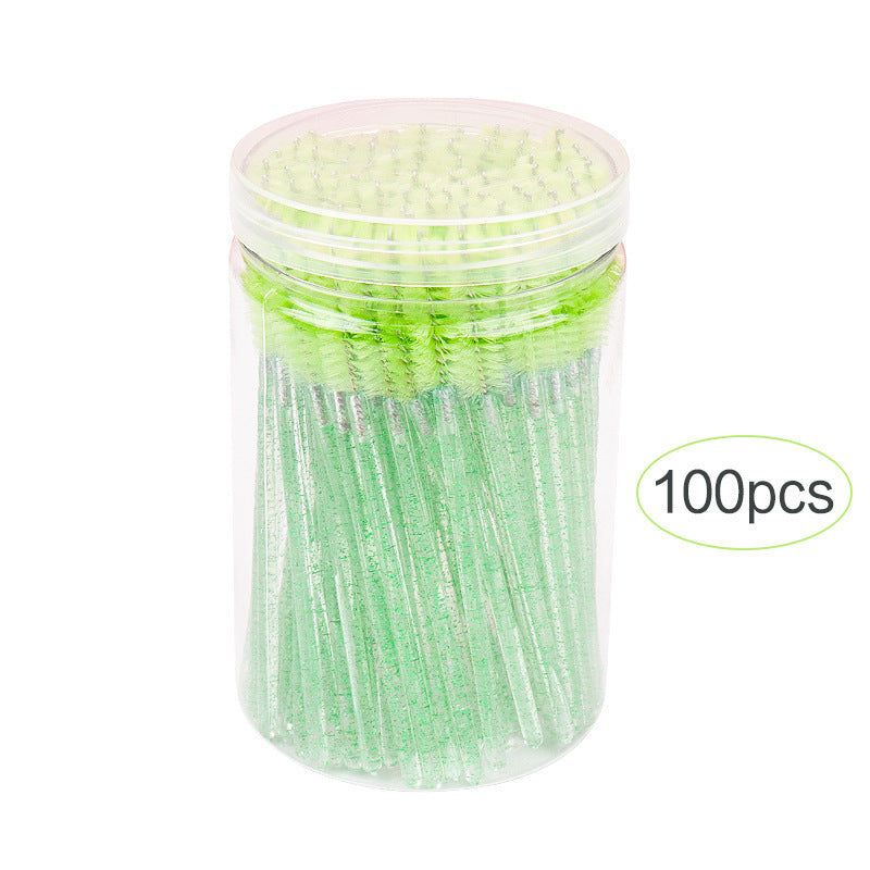 Disposable Cosmetic Mascara Brush with Barrel