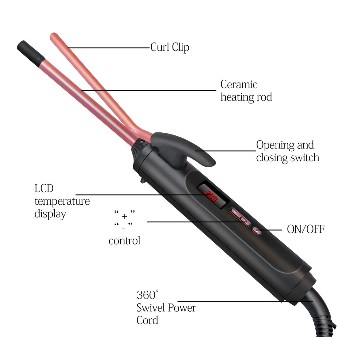 Electric Curling Iron Big Curl"